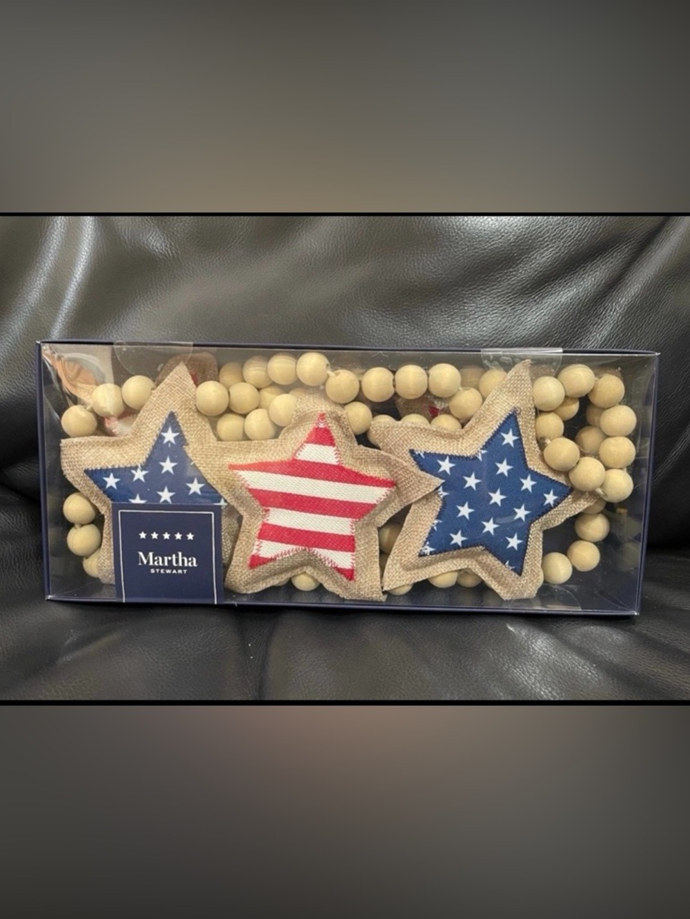 Martha Stewart Patriotic Stars Garland - Patriotic Martha Stewart Stars Garland